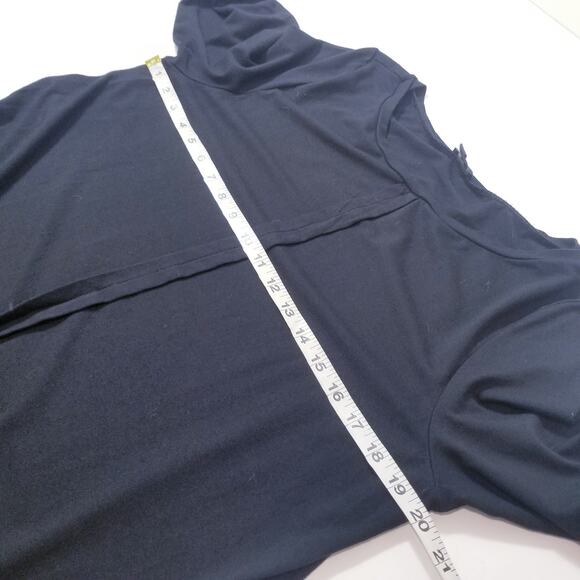 J. Jill Wearever Collection Black Jersey Shift Dress Boatneck Lagenlook - Picture 4 of 10